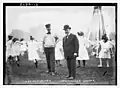 Parks Commissioner Charles Bunstein Stover and Bill Snyder c. 1913 at the Central Park Zoo