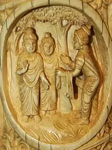 A carving in ivory