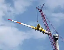 An advanced rigging challenge assembling a wind turbine.