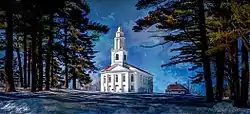 The First Congregational Church of Blandford, known locally as "The White Church"