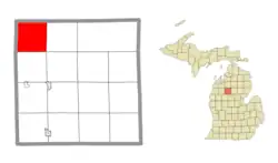 Location within Missaukee County