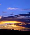 Royal Blue Sky over Horizon, Landers, California.