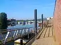 Boizenburg Harbour looking towards the Elbe and shipbuilding docks