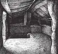Interior of one of the Domus de Janas of Sant'Andrea Priu, Bonorva.