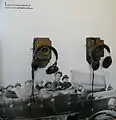 Headphones with recordings of Shipley Glen and Baildon Moor local history.