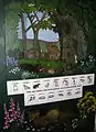 Interactive wildlife identification display for children.