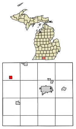 Location of Sherwood, Michigan