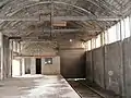 Interior of the small reinforced concrete freight building
