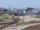 A train approaching the junction from New Romney