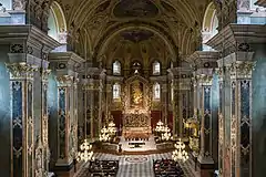 Inside the cathedral