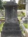 Gore's burial, Brompton Cemetery monument