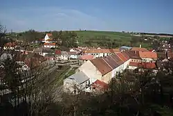View from castle park towards Brtnice