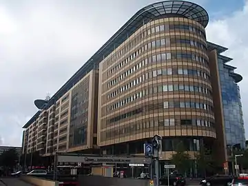 Terminal building (1992) on Victor Horta Square