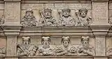 A relief of Mieszko I in Brzeg Castle (top row, first on the left)