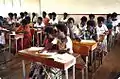 Buin High School students in class.