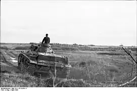 Panzer III with an armored N.K.A.V.