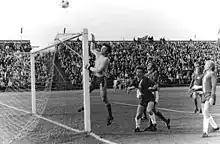 Werner Lihsa during a mach between BFC Dynamo and F.C. Hansa Rostock at the Dynamo-Stadion im Sportforum on 28 September 1974.