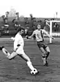 Frank Terletzki during a match BFC Dynamo and 1. FC Lokomotive Leipzig at the Dynamo-Stadion im Sportforum on 19 October 1974.