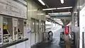 The south entrance ticket barriers in May 2015