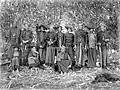 The "Sibajak raja berampat", the so-called four princes with their wives, Karolanden, North Sumatra (1914-1919)