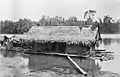 Houseboat on the Rawas River in the Rawas District, Sumatra, Dutch East Indies, circa 1878