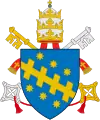 Clement VIII (Ippolito Aldobrandini, 1592–1605), used the coat of arms of the Aldobrandini family of Florence