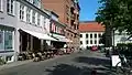 Cafés and small shops in Latinerkvarteret.