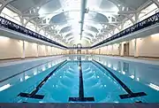 The swimming pool shortly before public re-opening in February 2011