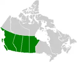 Western Canada, defined politically.