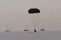 Canadian Arrow's crew cabin drop test parachute landing, August 14, 2004.