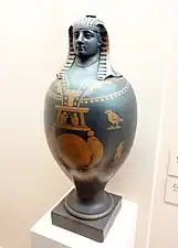 Canopic jar, by Wedgwood, c.1773, earthenware and encaustic, Brooklyn Museum, New York City)