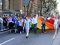Alex Munter heading the 2005 parade