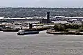 A view towards the entrance to the Great Float, from one of the upper floors of Alexandra Tower.