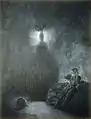 Another James Carling illustrations for The Raven by Edgar Allan Poe.