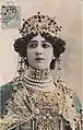 Vintage postcard of La Belle Otero.
