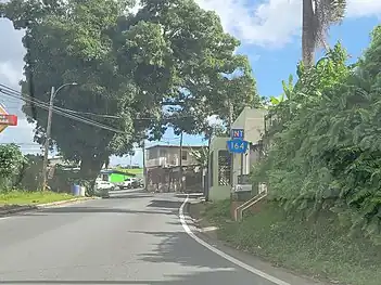 PR-159 near its junction with PR-164 in Barrio Pueblo, Corozal