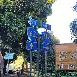 PR-162 at its junction with PR-719 in Helechal