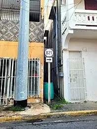 PR-821 in Corozal barrio-pueblo