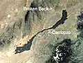 The location of Carrizozo.