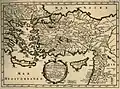 Map of East Mediterranean locations visited by Lucas