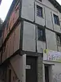 Half-timbered house in Arquata Scrivia, Piedmont.