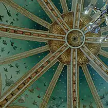 the room's vaulted ceiling&nbsp;...