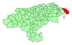 Location of Castro Urdiales