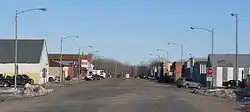 Downtown Cedar Rapids: Main Street looking east from 4th Street
