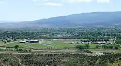 Cedaredge as seen from Cedar Mesa.
