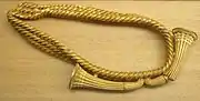 A belt made of 2.8 kilograms (6.2&nbsp;lb) of pure gold, discovered in Guînes, France, 1200–1000 BC