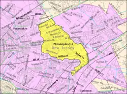 Census Bureau map of Maple Shade Township, New Jersey