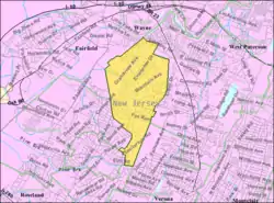 Census Bureau map of North Caldwell, New Jersey