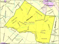 Census Bureau map of South Harrison Township, New Jersey