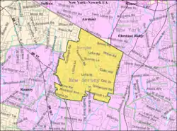 Census Bureau map of Upper Saddle River, New Jersey